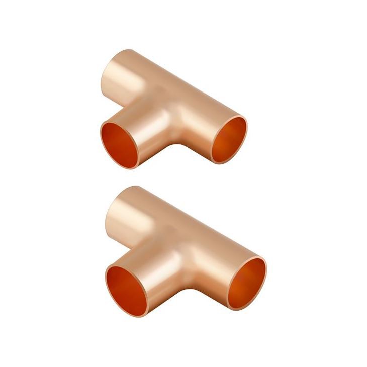 Raccords de tee-shirt de pipe de cuivre